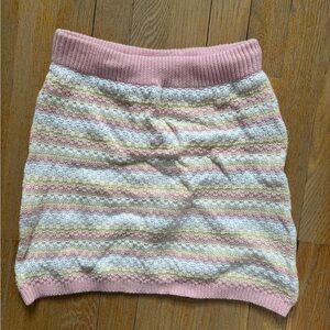 Wild Fable Pastel Striped Knit Skirt